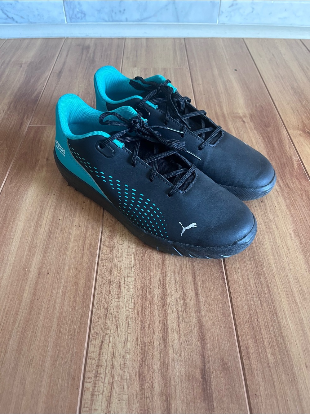 Puma Mercedes Amg Petronas Drift Cat Decima Ac Boy Casual Black/teal Shoes 3C